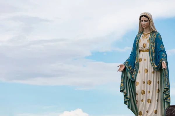 Blessed Virgin Mary Blue Sky — Stock Photo, Image