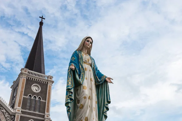 Благословенная Дева Мария Перед Римско Католической Епархией Таиланд — стоковое фото