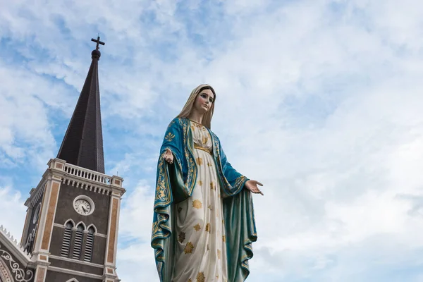 Blessed Virgin Mary Front Roman Catholic Diocese Thailand — Stock Photo, Image