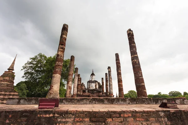 Historiska Staden Sukhothai Och Tillhörande Historiska Städer Belägen Sukhothai Thailand — Stockfoto