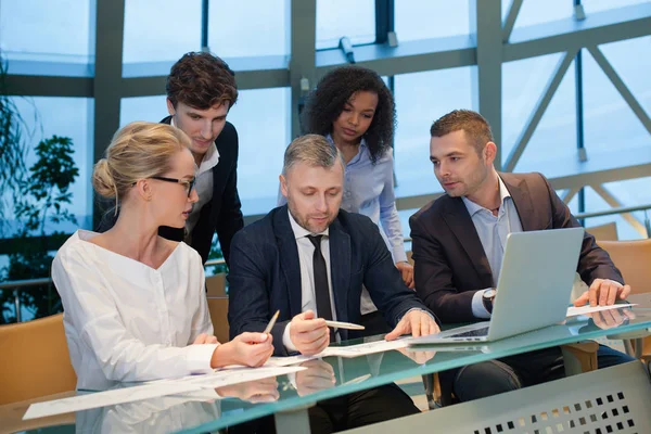 Business people working as a team at the office. Royalty Free Stock Photos