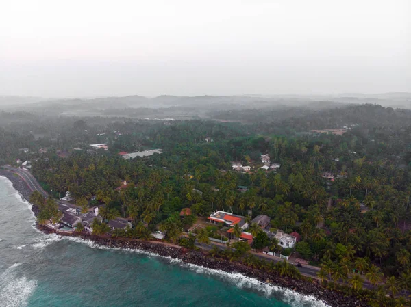 Vista aérea de la costa de la isla . — Foto de Stock