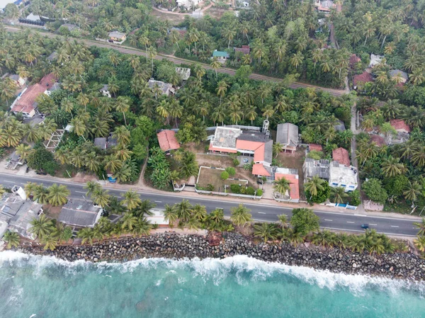 Vista aérea de la costa de la isla . — Foto de Stock