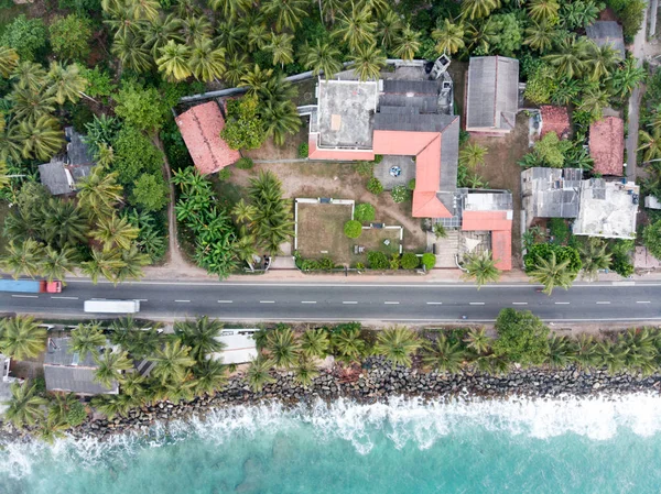 Vista aérea de la costa de la isla . — Foto de Stock