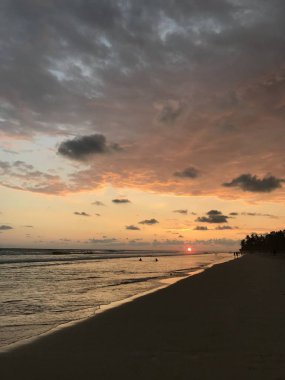 Okyanusun Güzel Günbatımı.