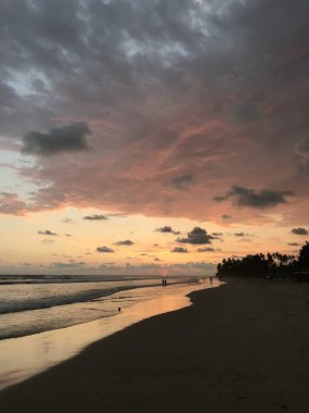 Okyanusun Güzel Günbatımı.