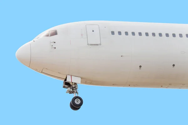 Flugzeug vor der Landung am Flughafen — Stockfoto