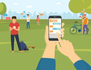 Smartphone'da messenger üzerinden mesaj gönderme