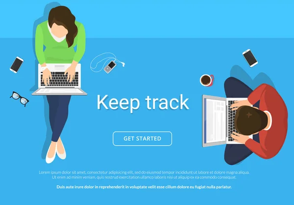 Katta oturan ve laptop ile çalışma tembel insanlar