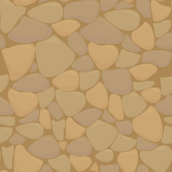 Textura vectorial de piedras en color marrón — Vector de stock