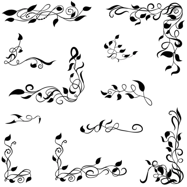 köşe tasarımı seti, metin için elementler çerçevesi