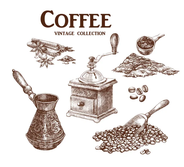 Set de café 2 — Archivo Imágenes Vectoriales