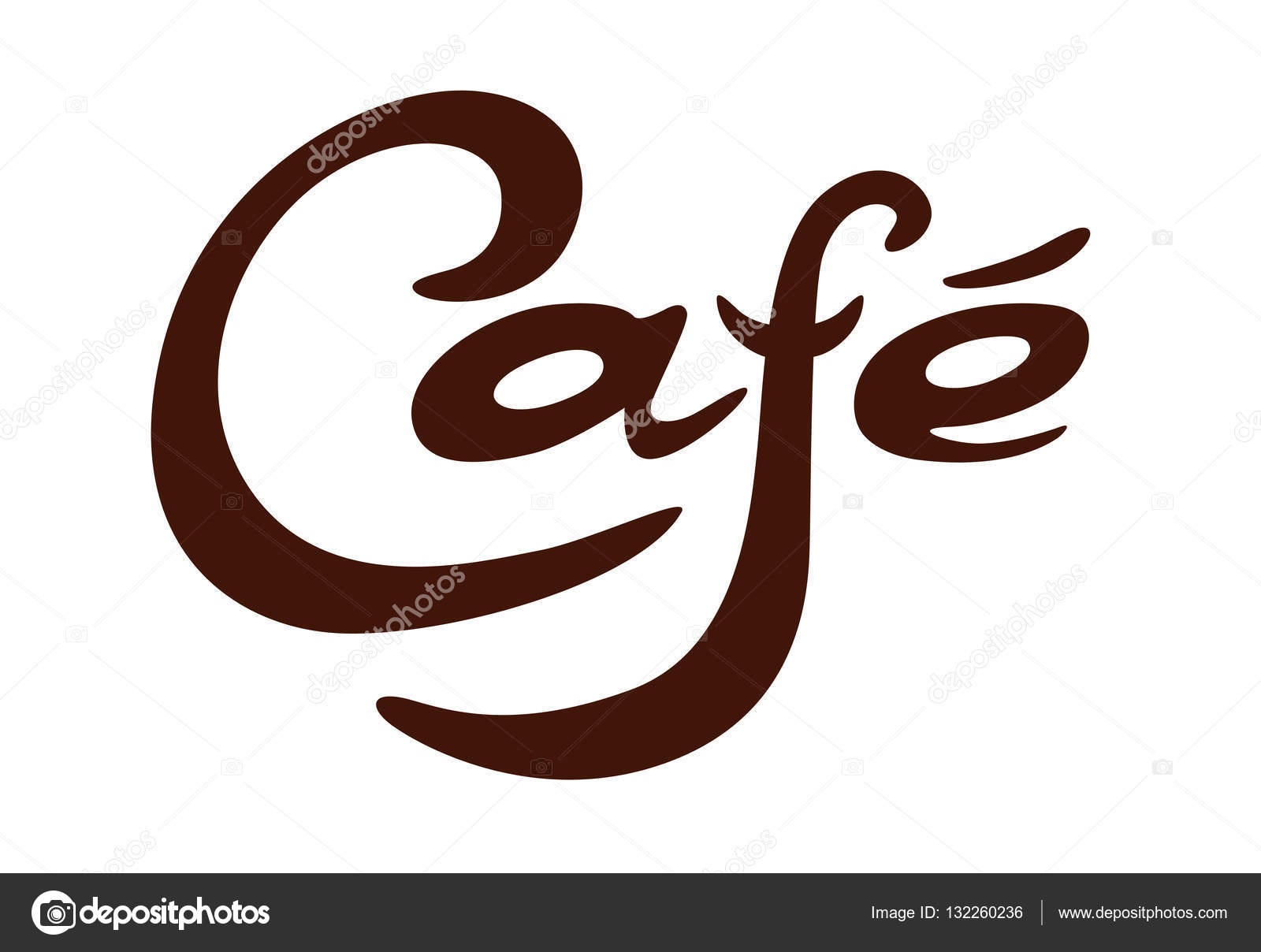 Lettering Cafe Inscription Sign Vector Image By C Annagarmatiy Vector Stock