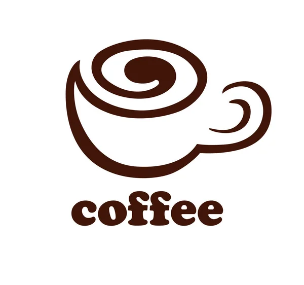 Modelo de logotipo café —  Vetores de Stock