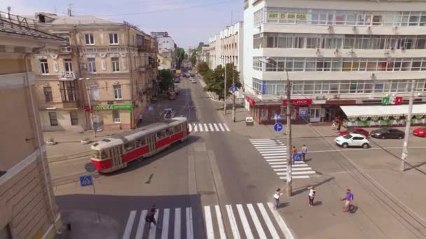 Podil Bairro Histórico Kiev — Vídeo de Stock