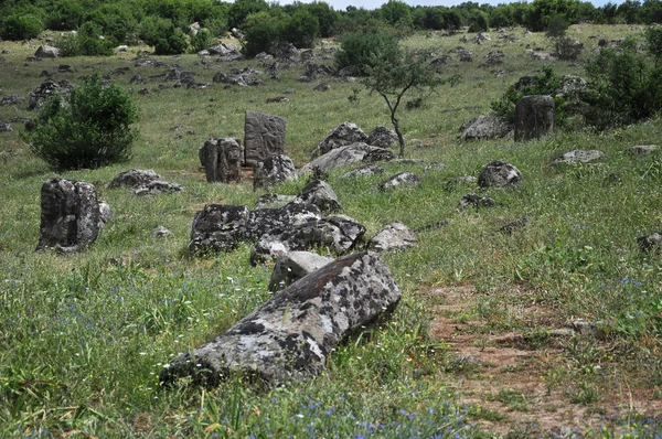 ヒッタイト時代の石の彫刻の製造のためのアンティーク石の採石場 トルコのアナトリアで最も古い — ストック写真