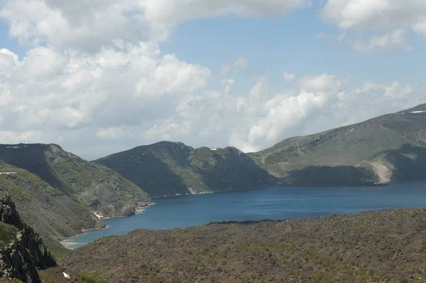 View Mountains Lake Nemrut — Stock Photo, Image