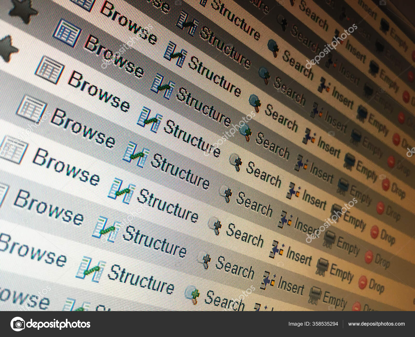 Programación Bases Datos Php Sql — Foto de stock #358535294 © Smoothbass
