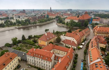 Polonya. Wroclaw Manzaralı.