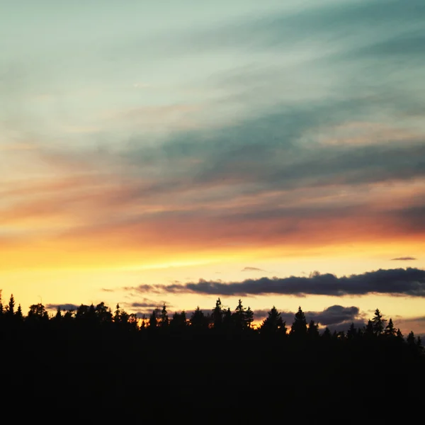 Valaam bei Sonnenuntergang. Wilde Natur des russischen Nordens. — Stockfoto