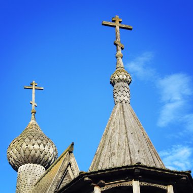 Şapel St Nicholas Vershinino içinde. Kenozero Parkı