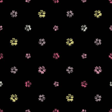 Çizik sakura çiçekler. Seamless modeli. Asya.