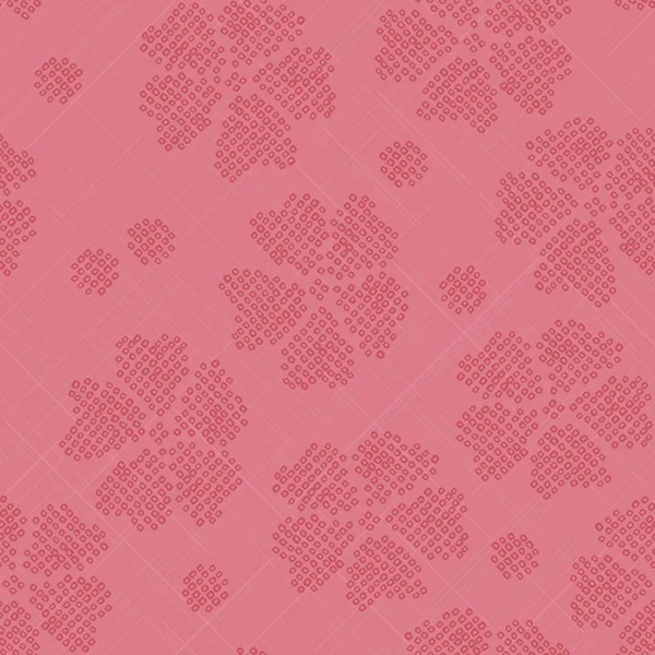 Ornement Shibori japonais. Fleurs de sakura stylisées — Image vectorielle