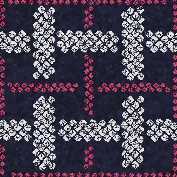 Japanese ornament. Seamless pattern. Weaving motif — Stock Vector