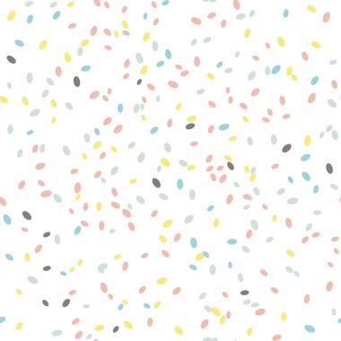 Konfeti arka plan. Soluk renkler. Seamless modeli