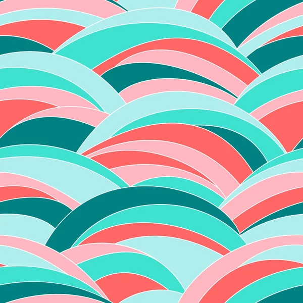 Abstracte golvende patroon. Naadloze patroon. Kleurrijke. — Stockvector