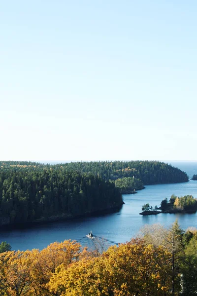 Vista aérea da ilha de Valaam . — Fotografia de Stock