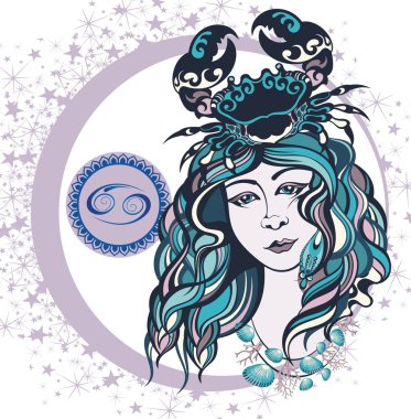 Dekoratif burç kanser