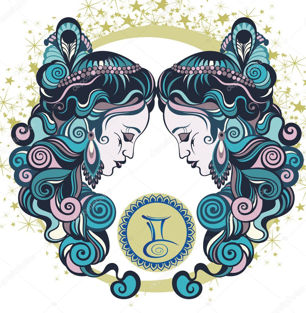 Decorative Zodiac sign Gemini