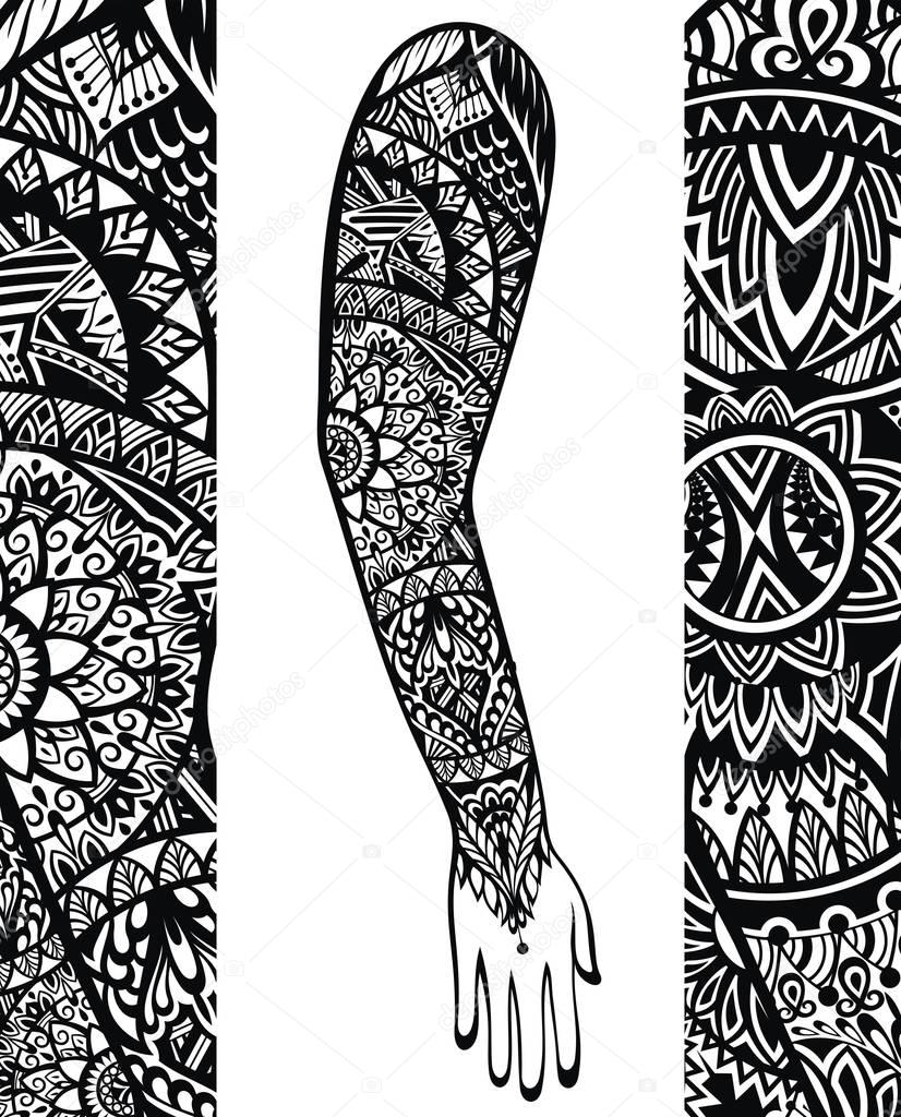 Tattoo style for arm