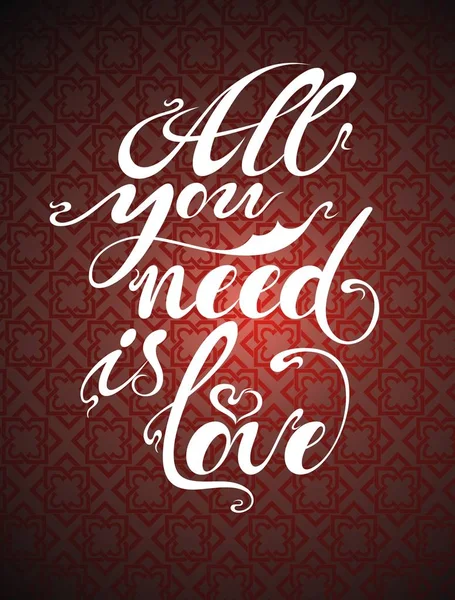 Το μόνο που χρειάζεσαι είναι αγάπη — Διανυσματικό Αρχείο