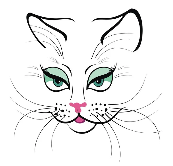 Cute cat illustration — Stock Vector