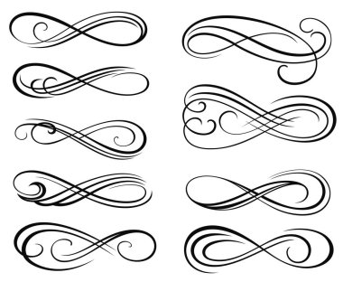 Vector Swirl Elements for your Design clipart