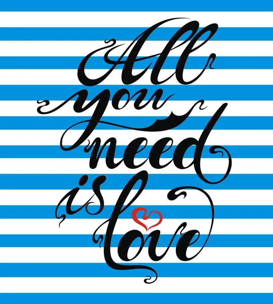 All you need is love  background — Stock Vector