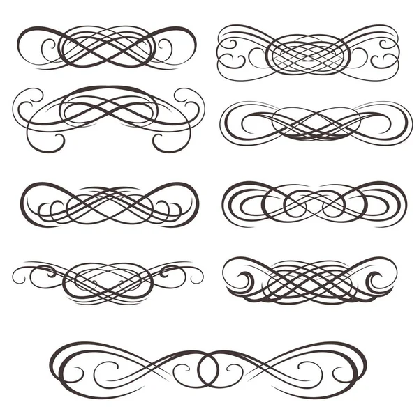 Infinity symbols set — Stock Vector
