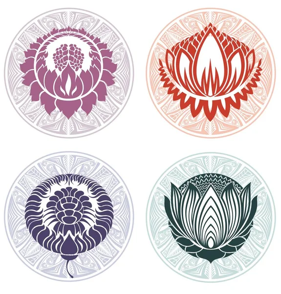 Lotus Logo Şablonlar — Stok Vektör