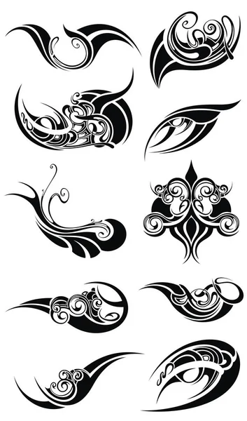 Tribal tattoo set — Stock Vector