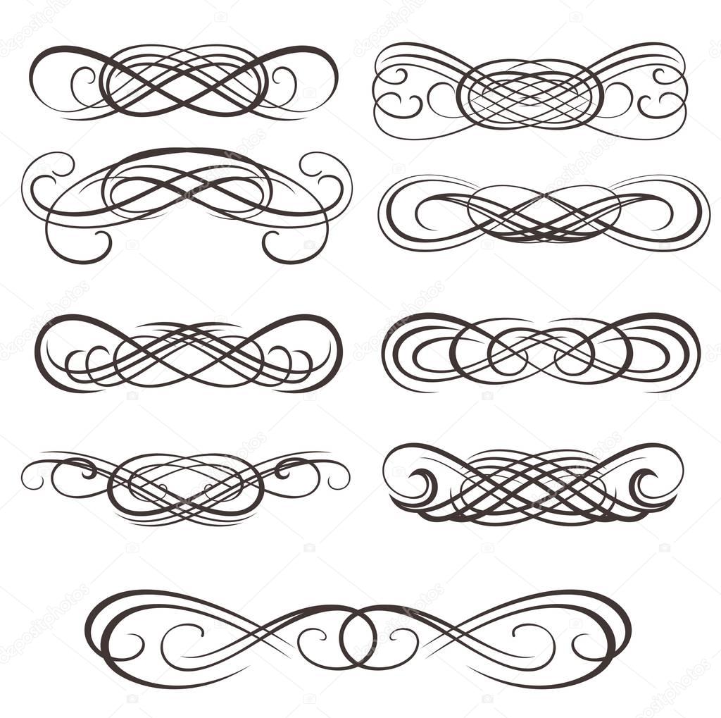 Infinity symbols set