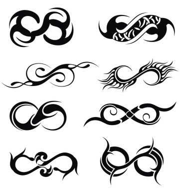 Sonsuzluk sembolü Icons set