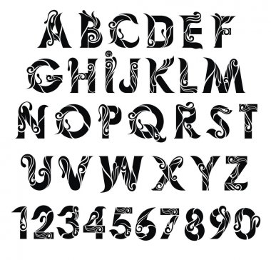 vektör alfabe arka plan