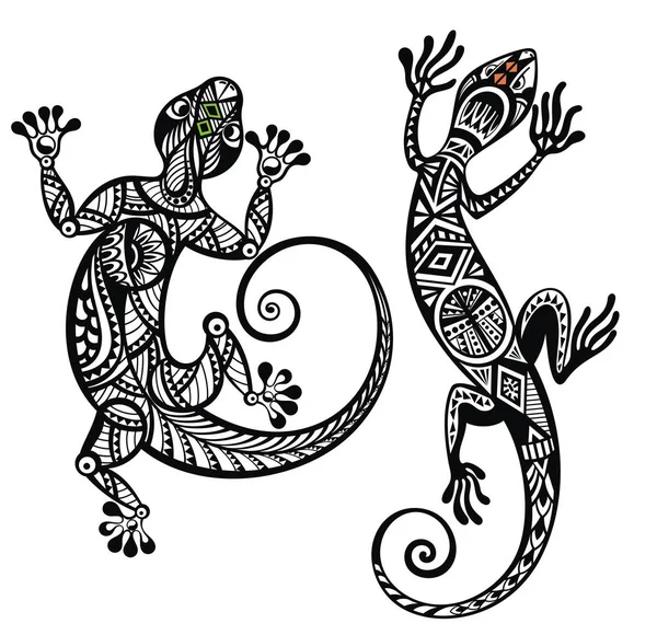Декоративні ящірка набір — стоковий вектор