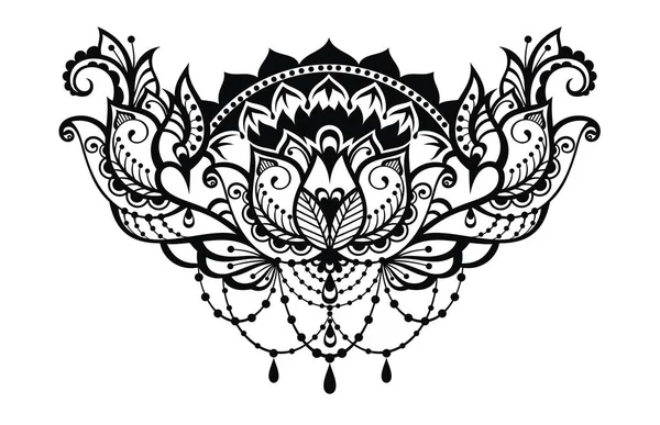 Lotus ilustrație decorativă — Vector de stoc