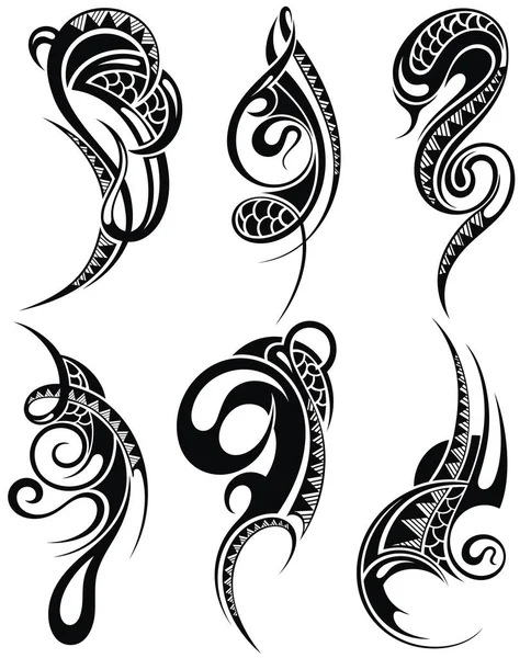 Tattoo elements set — Stock Vector