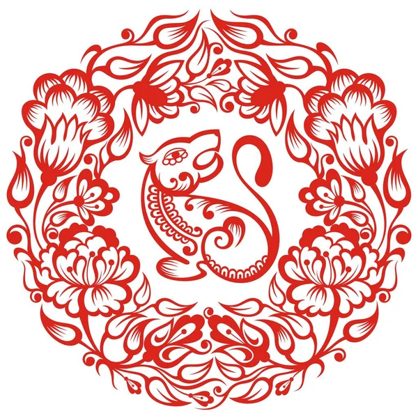 Kinesisk Zodiac Tiger – stockvektor