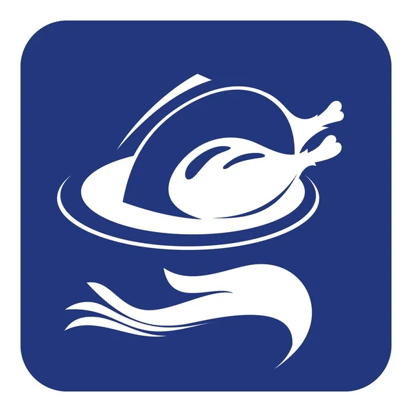 Essen Restaurant Line Symbol Vektorillustration — Stockvektor