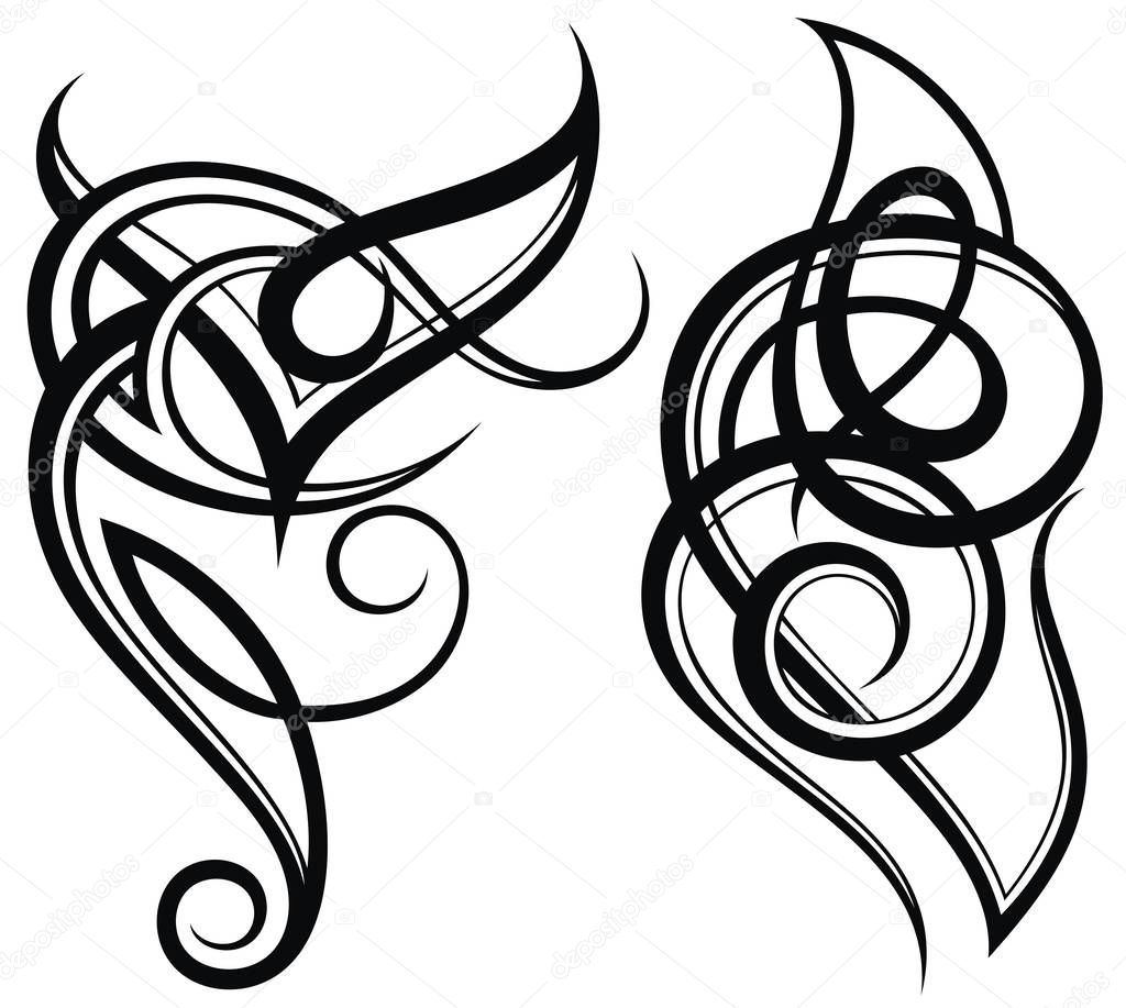 Tattoo design, shoulder abstract tattoo art tribal vector.